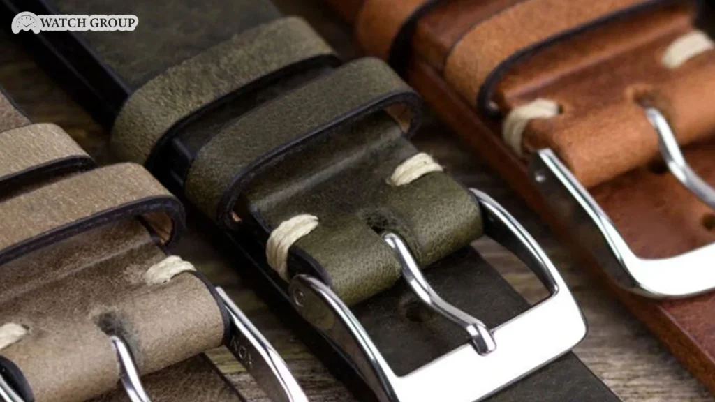 The method of distinguishing men's watches with natural leather straps from synthetic ones