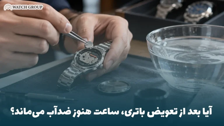 آیا بعد از تعویض باتری، ساعت هنوز ضدآب می‌ماند؟